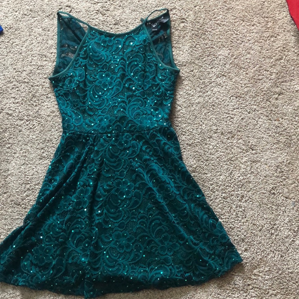 A dark green dress, only worn once !!